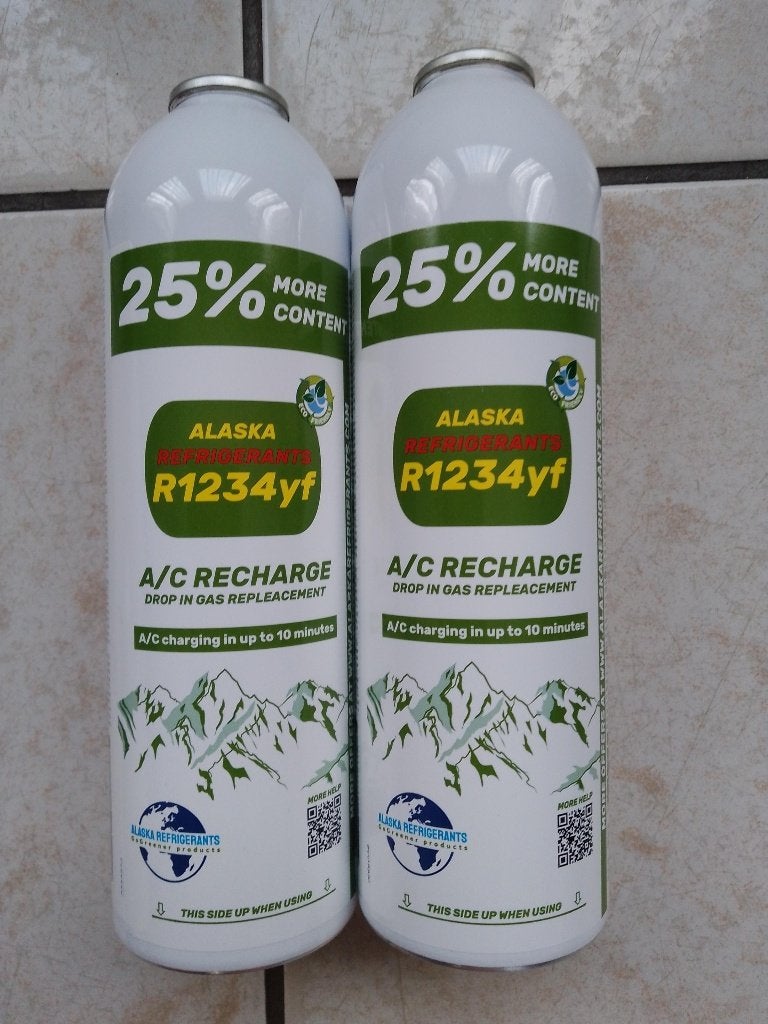 2 recharges AIRCO réfrigérant AUTO gaz R1234YF, Enlèvement ou Envoi