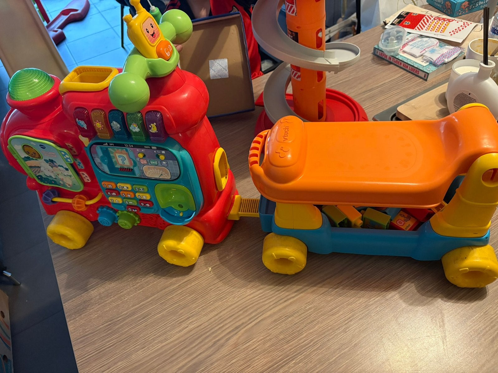 Vtech treintje met blokken, Kinderen en Baby's, Ophalen, Gebruikt