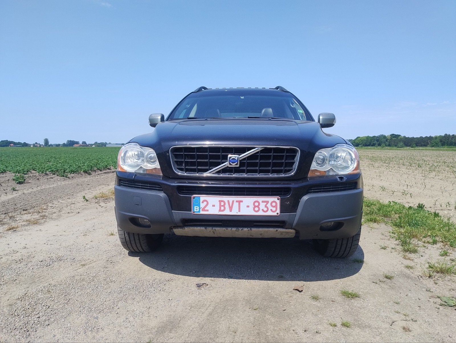 Mooie Volvo XC90 2.4 AWD 5 Cylinder automaat Lichte vracht, Zwart, Zwart, Leder, Diesel