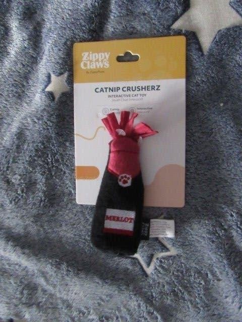 kattenkruid - zwarte fles -  zippy claws "MERLOT" - nieuw, Ophalen of Verzenden, Nieuw, Kattenkruid