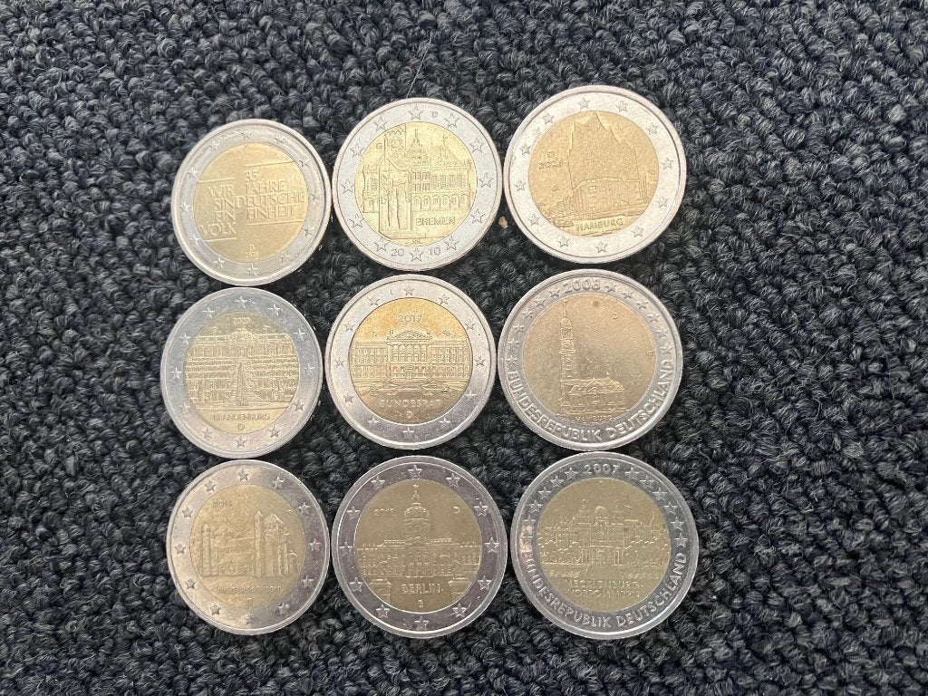 Euromunten (Duitsland), Ophalen of Verzenden, Duitsland, 2 euro, Setje