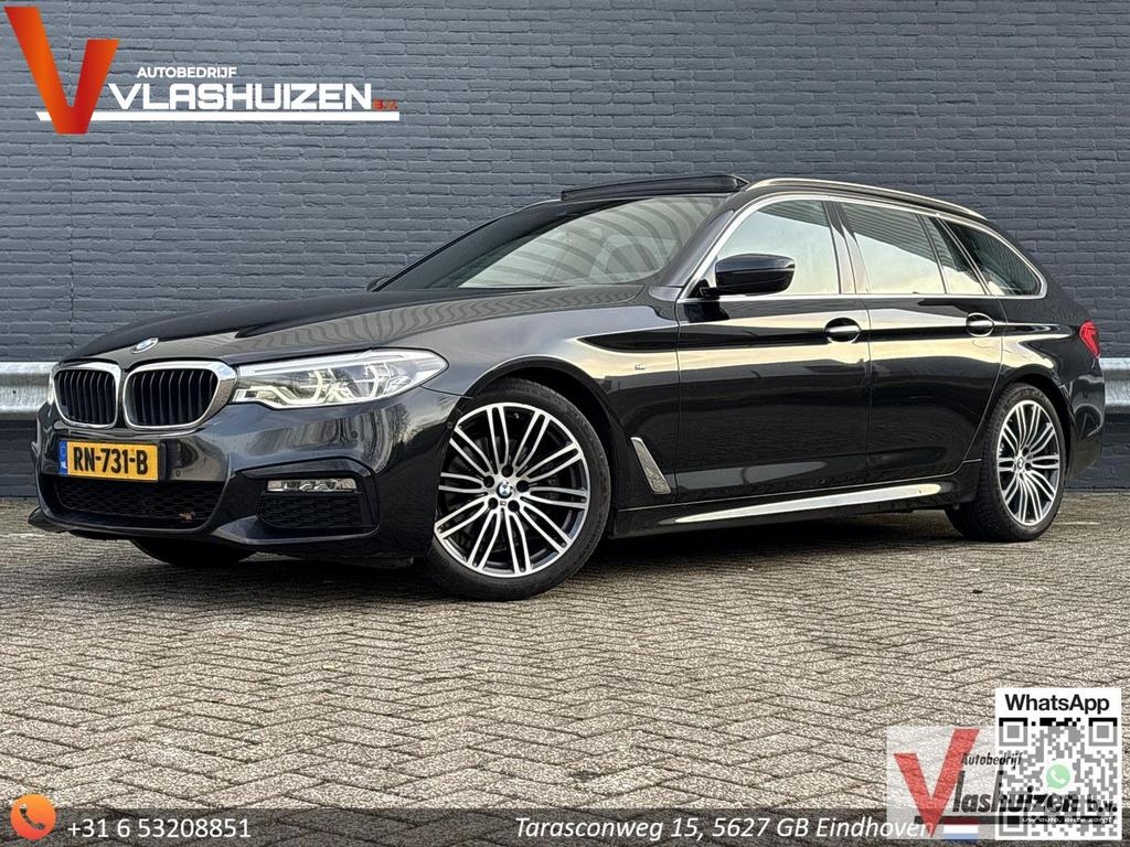 BMW 520 5-serie Touring 520i High Executive M-Sport | € 11.9, Auto's, Automaat, Zwart, Panoramadak, Zwart
