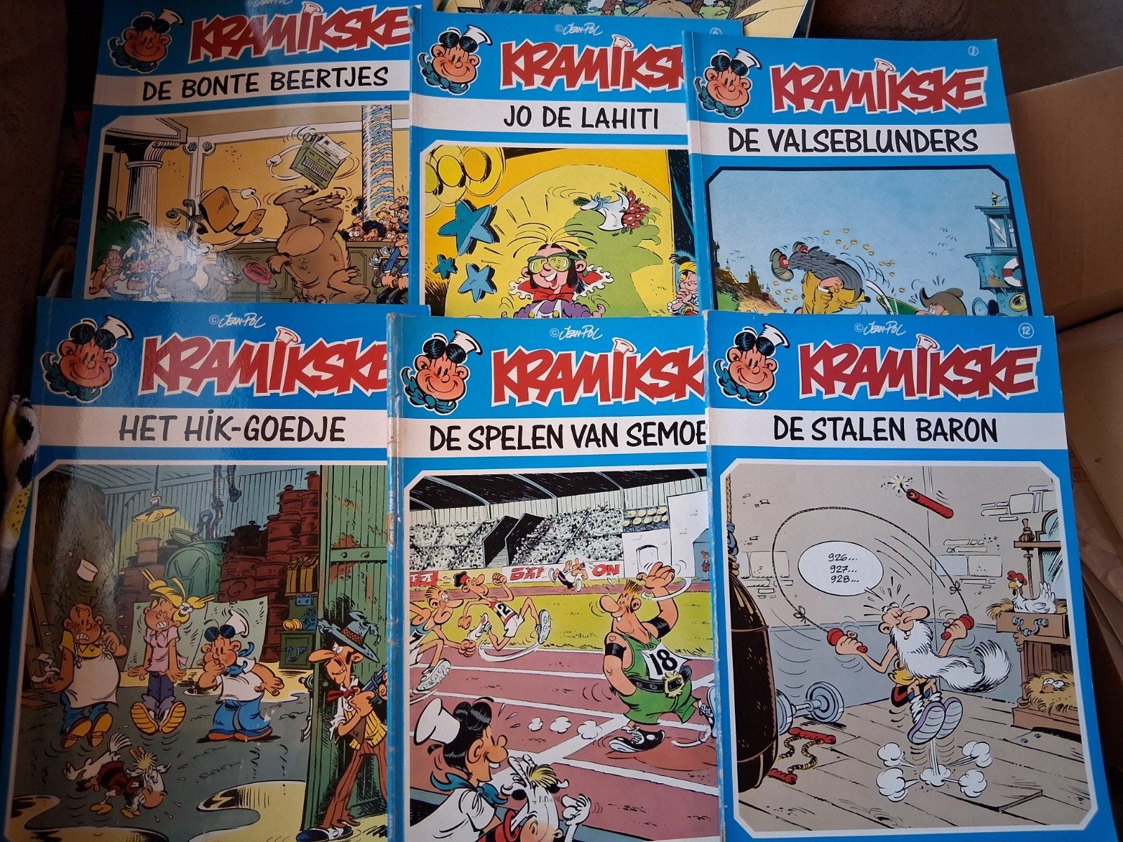kramikske strips nr 1,6,9,12,17,19, Boeken, Meerdere stripboeken, Ophalen of Verzenden, Gelezen