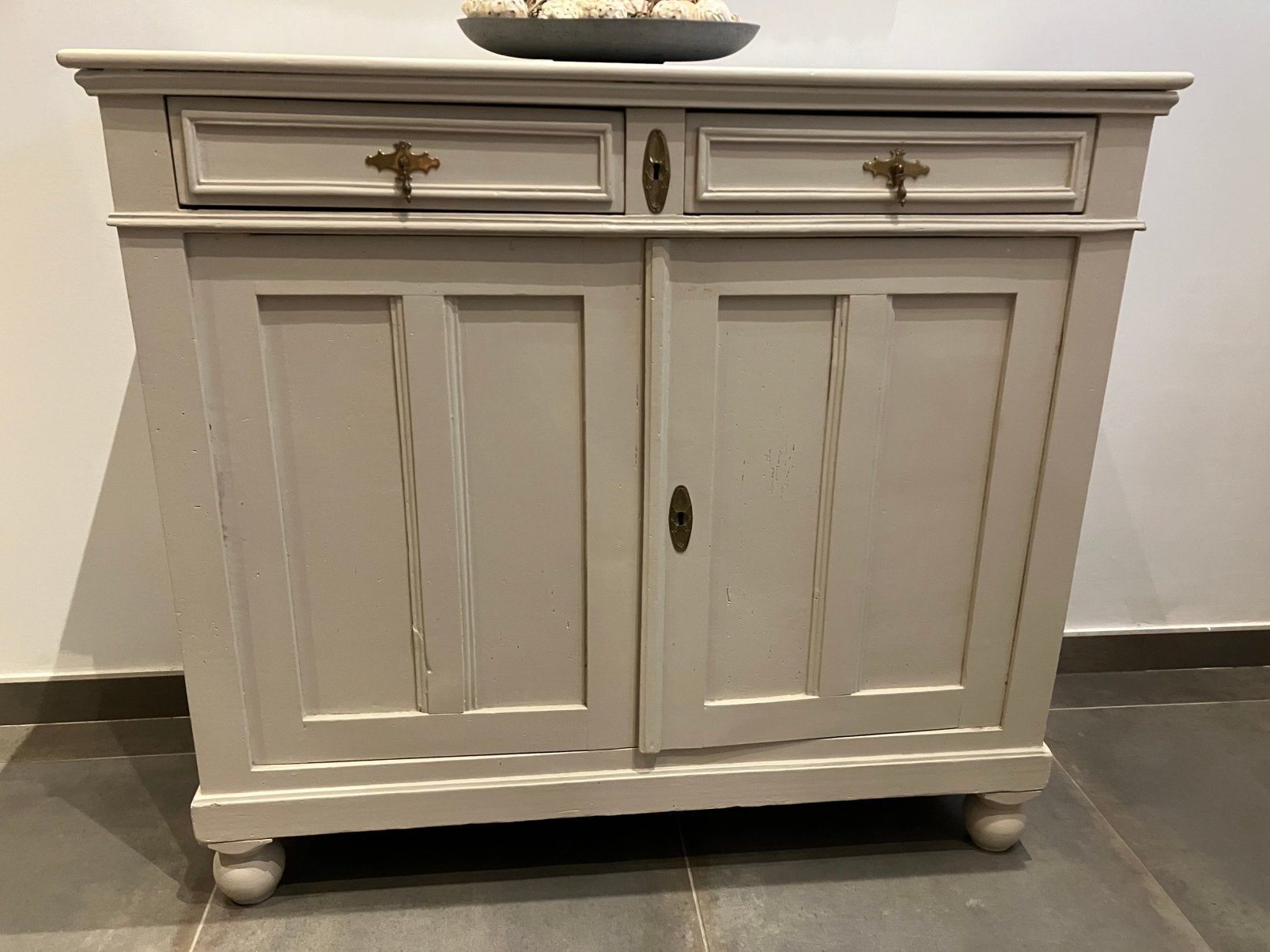 Oud geschilderd kastje, Huis en Inrichting, Kasten | Dressoirs, Ophalen, Gebruikt, 25 tot 50 cm, 100 tot 150 cm