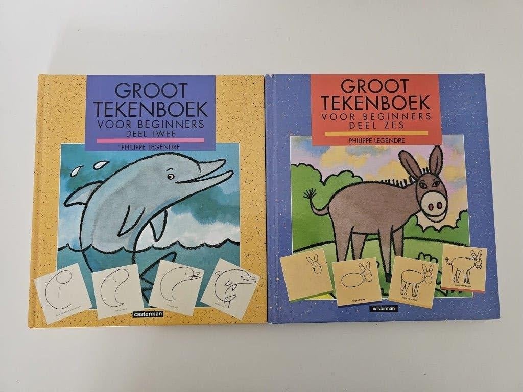 2x groot tekenboek, Livres, Loisirs & Temps libre, Convient aux enfants, Comme neuf, Enlèvement, Dessin et Peinture