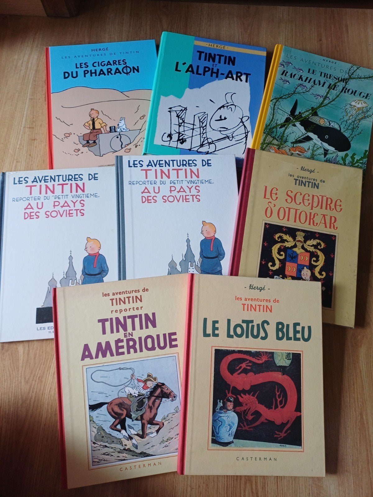 8 bd Tintin en lot ou à la pièce, Livres, BD, Plusieurs BD, Enlèvement ou Envoi, Comme neuf, Hergé.