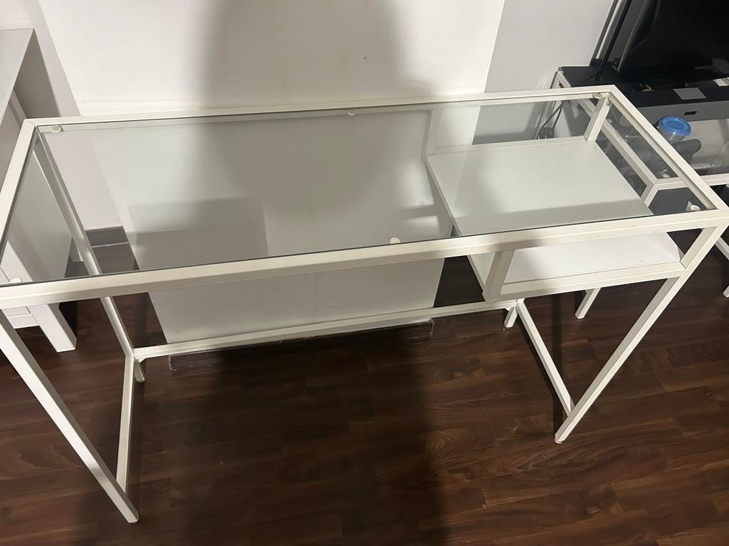 Table/support en verre IKEA, Enlèvement, Comme neuf, Verre