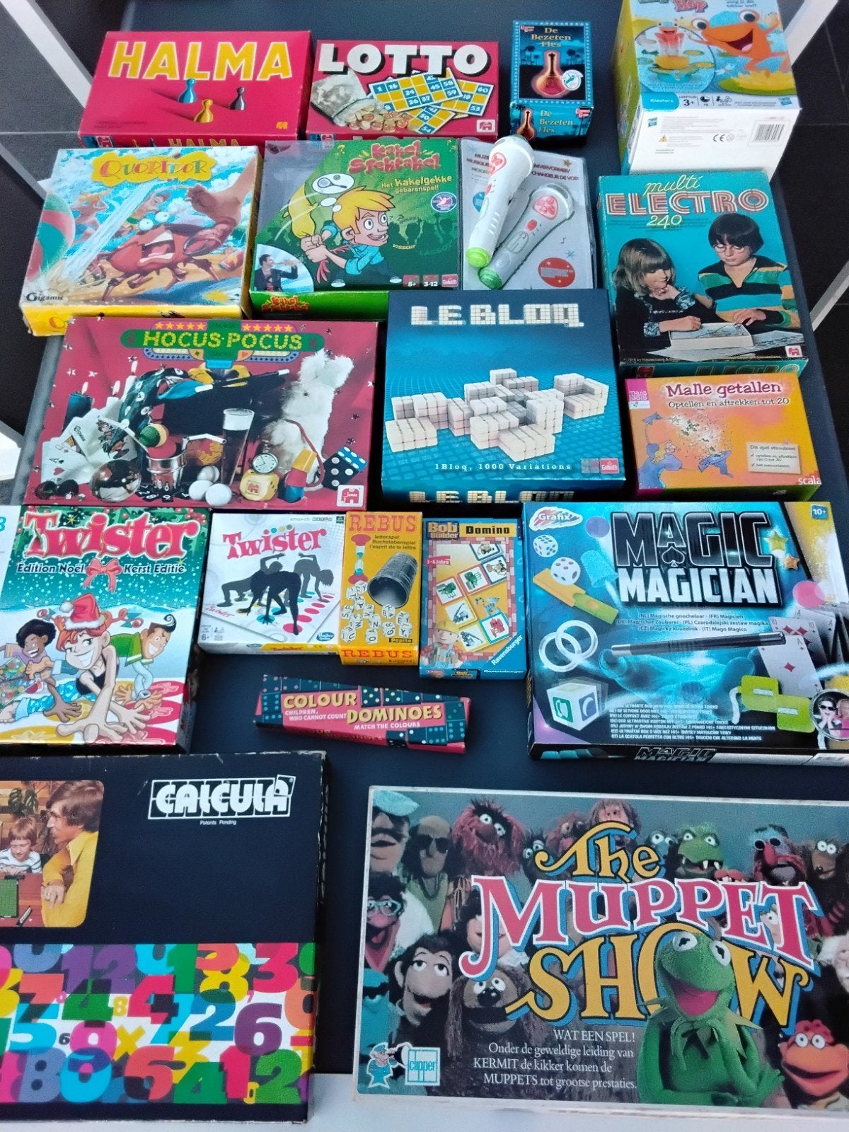 Groot lot gezelschapspelen, Ophalen
