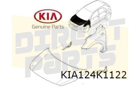 Kia Stonic (10/17-9/20) Motorkapscharnier Rechts Origineel!, Kia, -, -, Nieuw