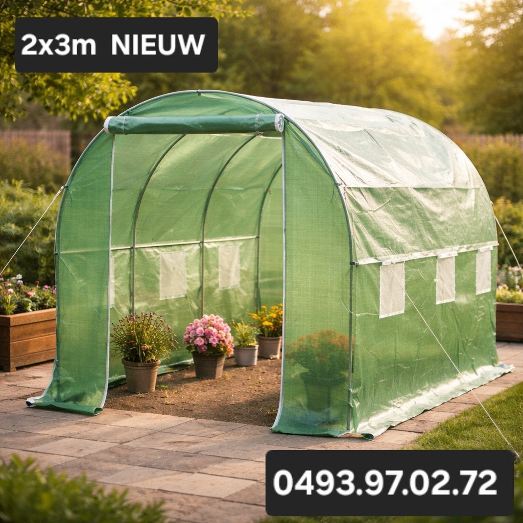serre's nieuw in de doos 2x3m, Enlèvement, Neuf