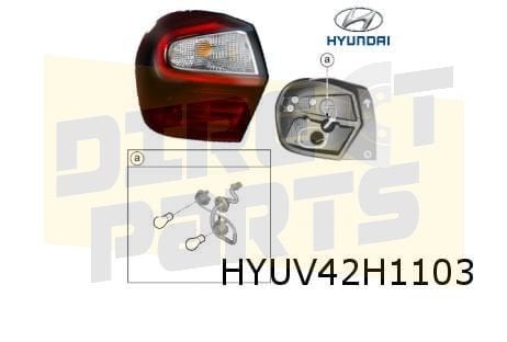 Hyundai i10 achterlicht Links Origineel! 92401K7000, Neuf, -, -, Hyundai
