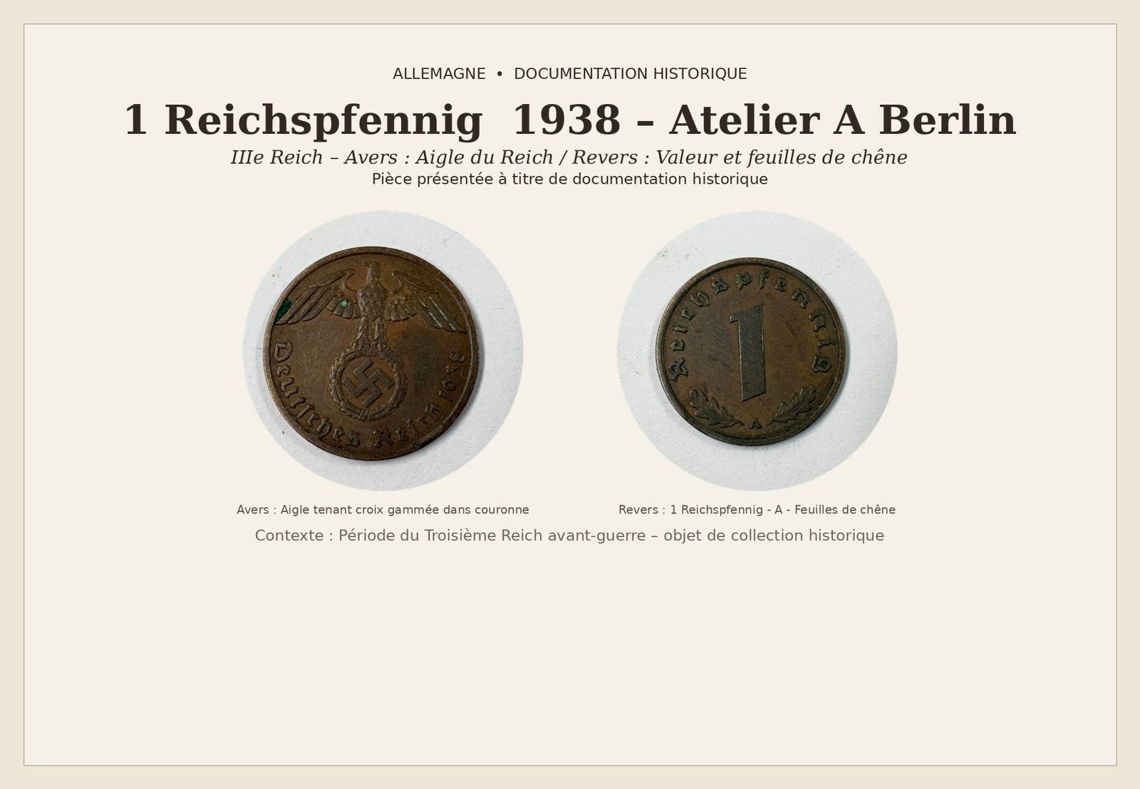 2 pièces - Allemagne (1924 & 1937) – Témoins de 2 régimes, Enlèvement, Allemagne