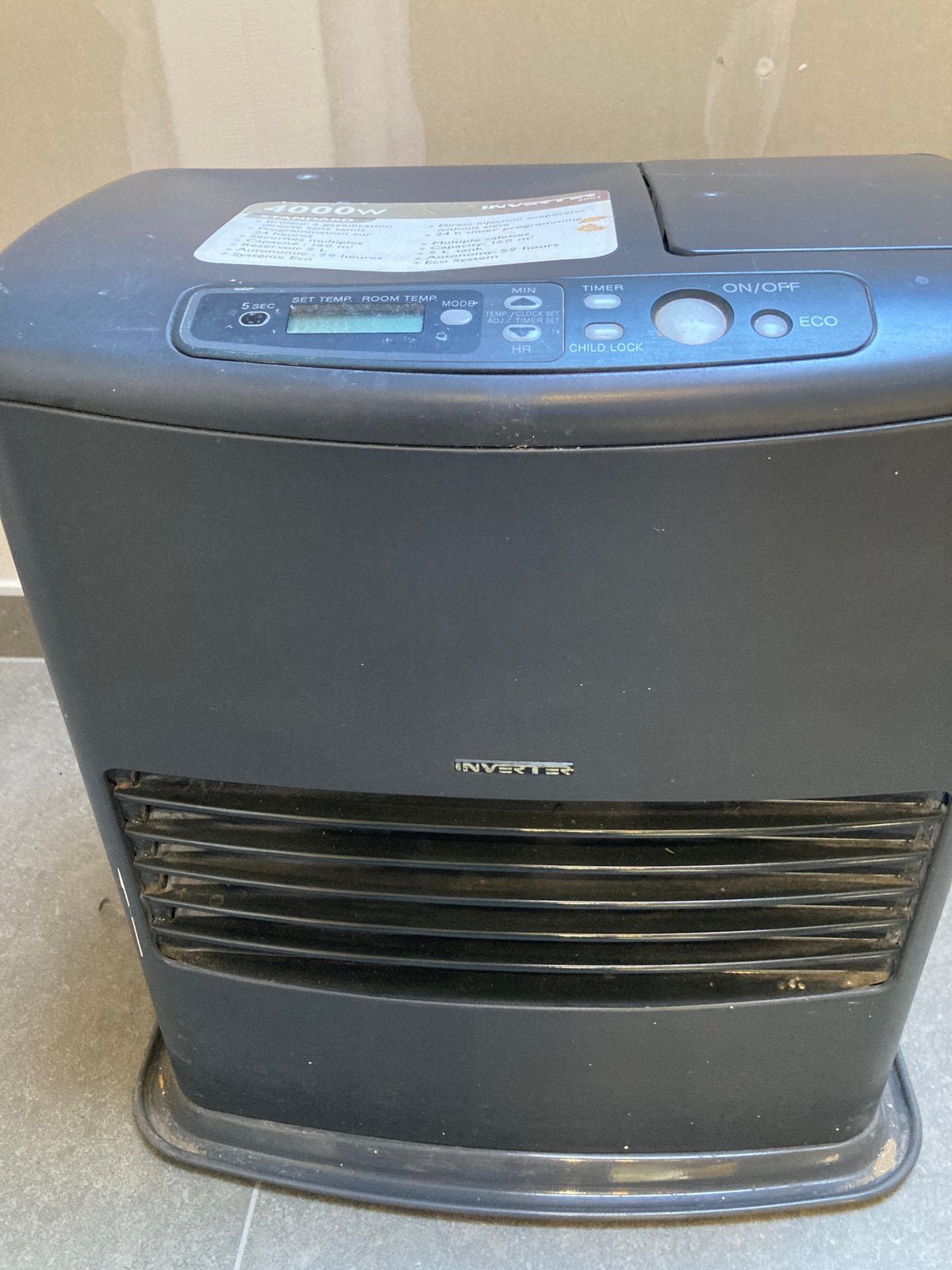 Chauffage à essence par onduleur, Maison & Meubles, Autres carburants, Enlèvement, Utilisé, Chauffage au kérosène