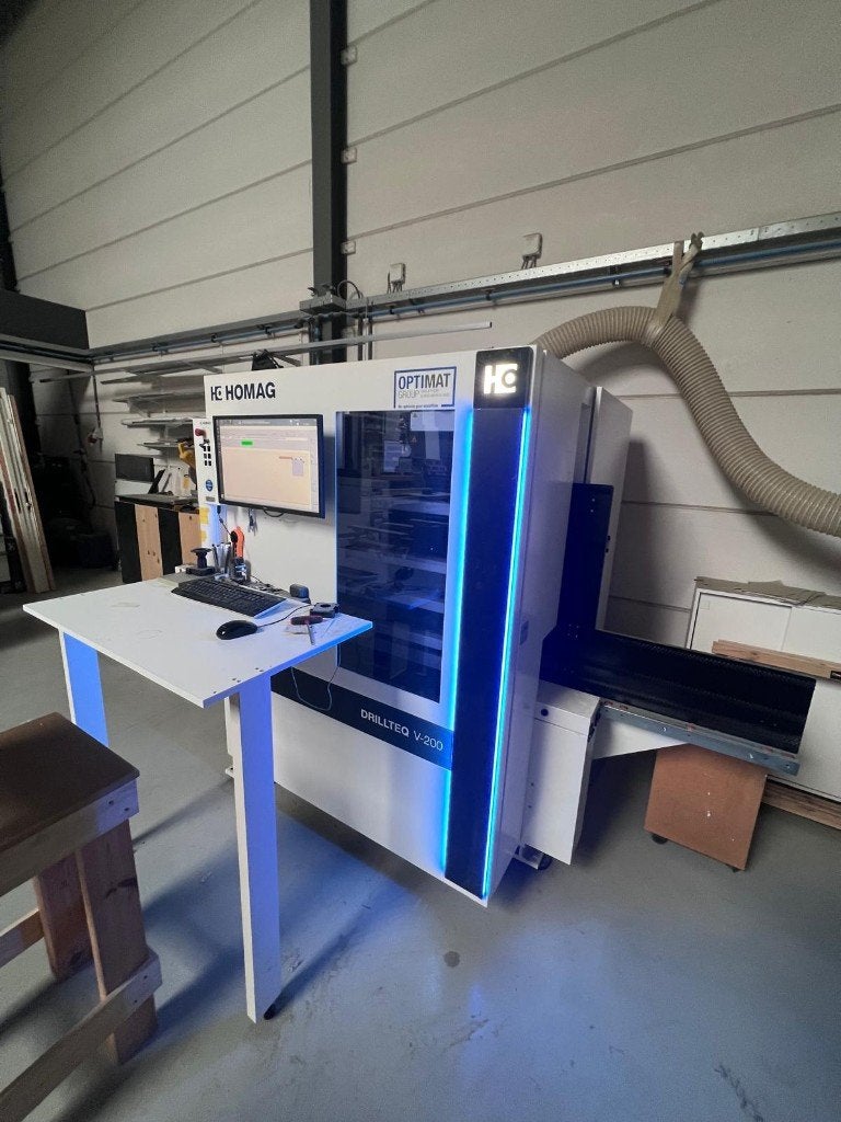Homag verticale CNC, Ophalen