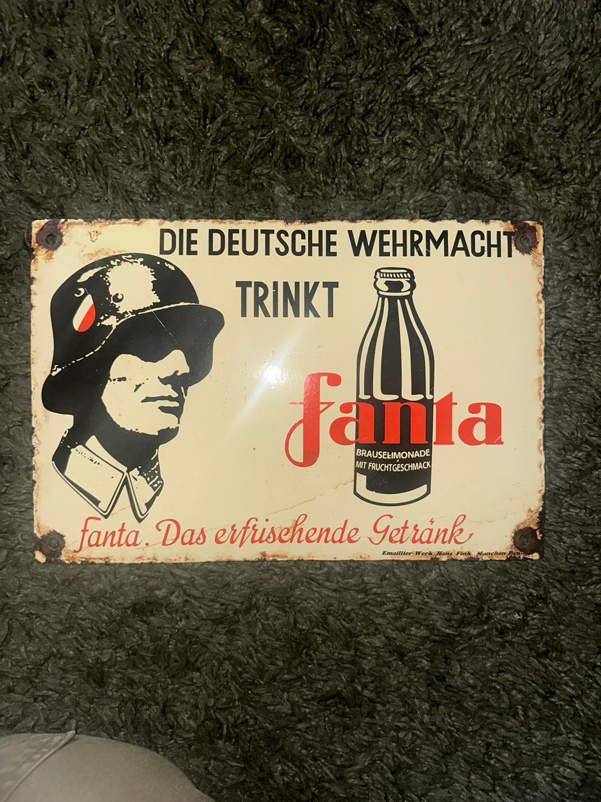 Origineel duits fanta reclame (40-45), Verzamelen, Ophalen of Verzenden