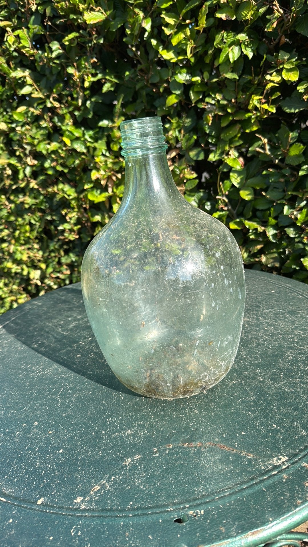 Glazen fles 34cm hoog, Ophalen, Gebruikt
