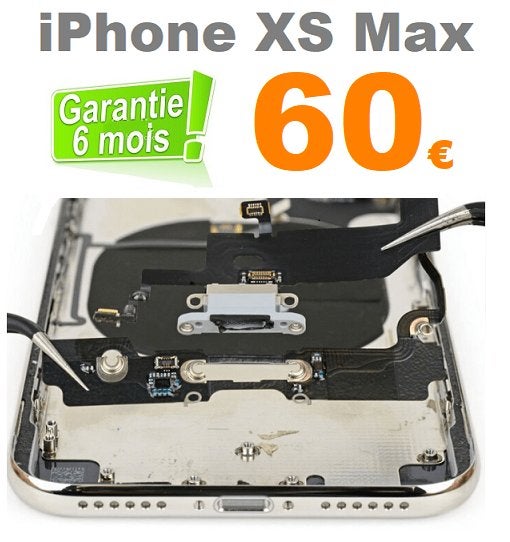 Remplacement connecteur de charge iPhone XS Max pas cher, Enlèvement, Apple