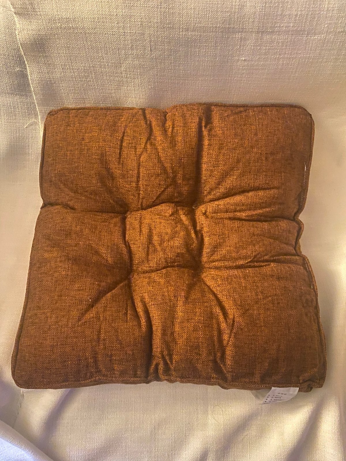 Outdoor Garden Round Cushion Ribbed Velvet Chair, Armchair, Enlèvement ou Envoi, Neuf