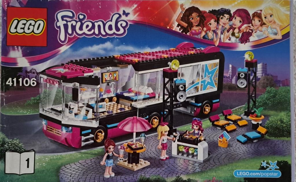 Lego Friends - 41106 - la tournée en bus, Ophalen of Verzenden, Compleet, Lego, Friends