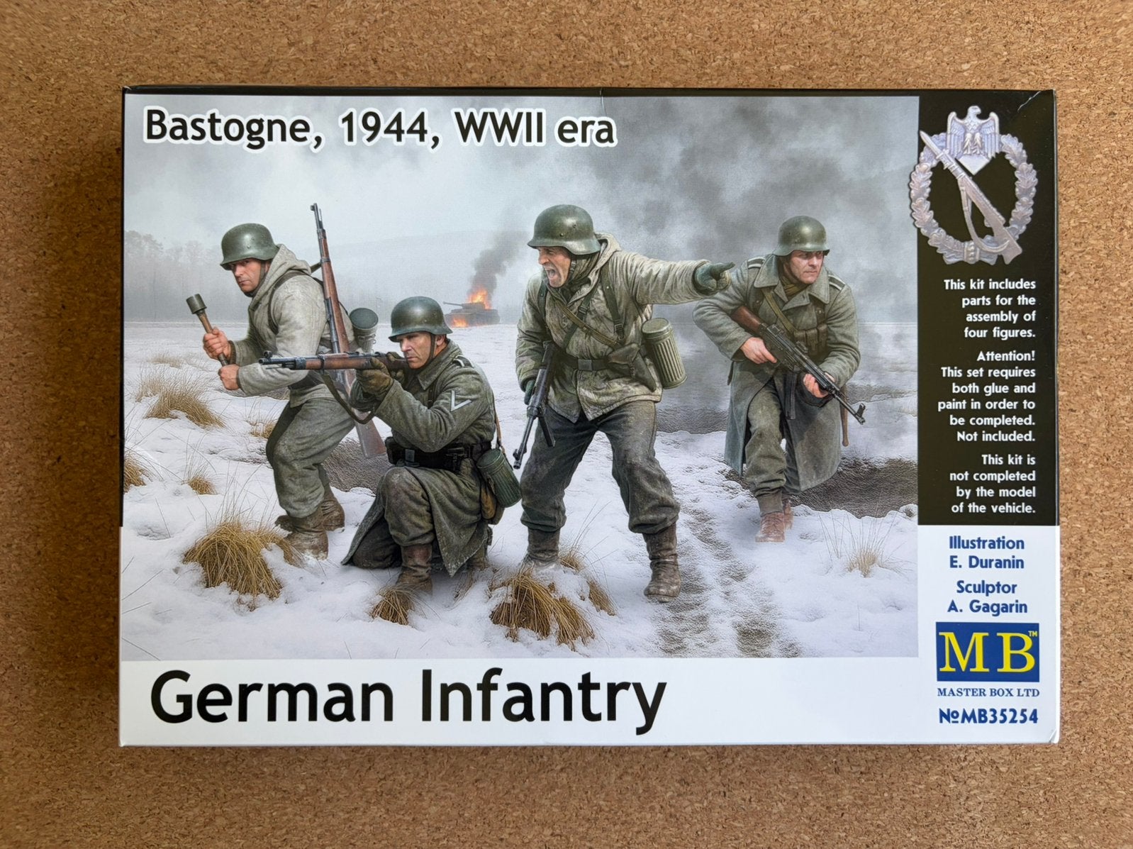 Master Box German infantry Bastogne, 1944, WWII era 1:35, Envoi, Comme neuf