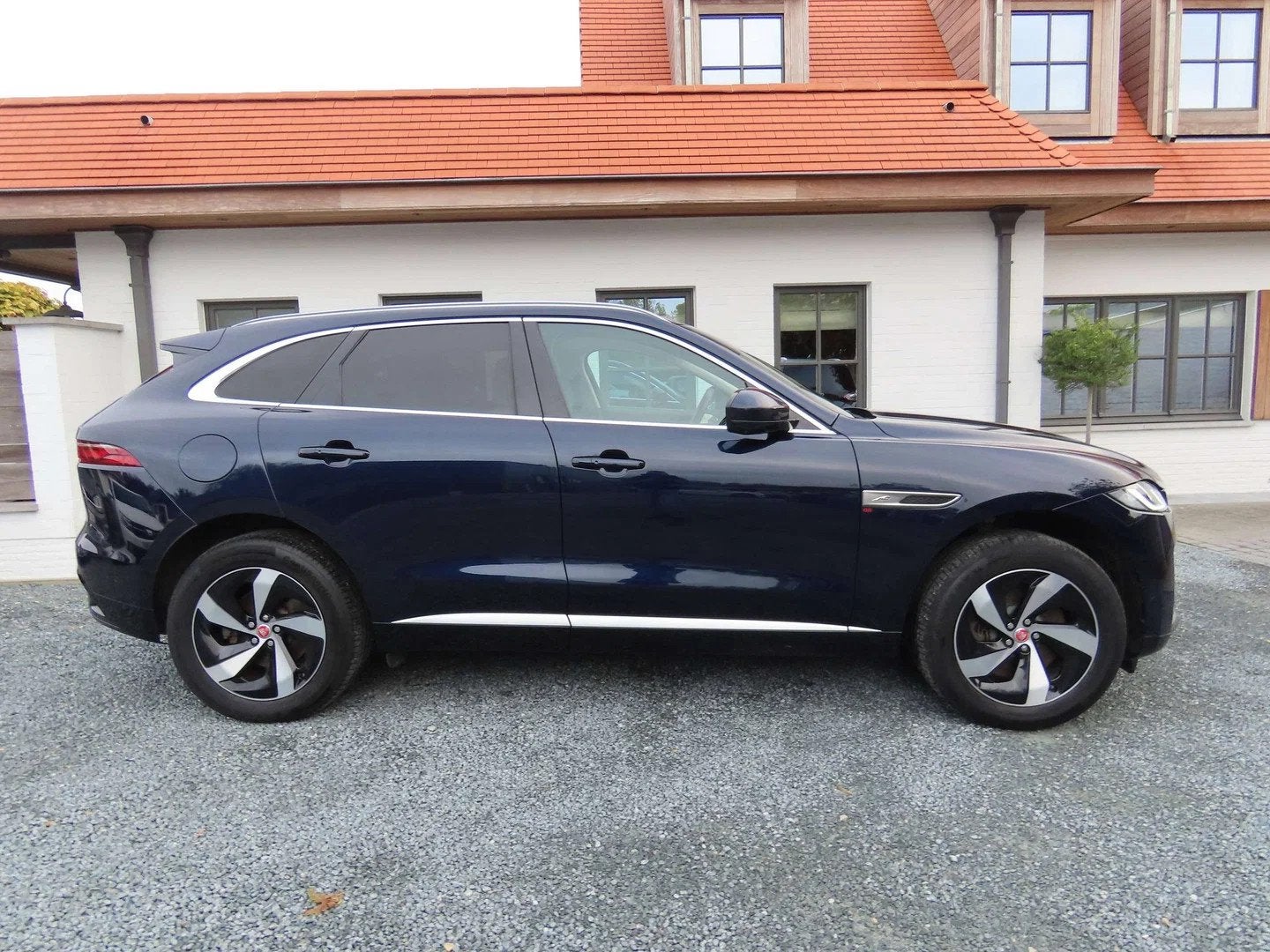 Jaguar F-Pace F-Pace PHEV 2.0 T AWD P400e R-Dynamic HSE R-Dy, Auto's, Gebruikt, Blauw, Leder, Bedrijf
