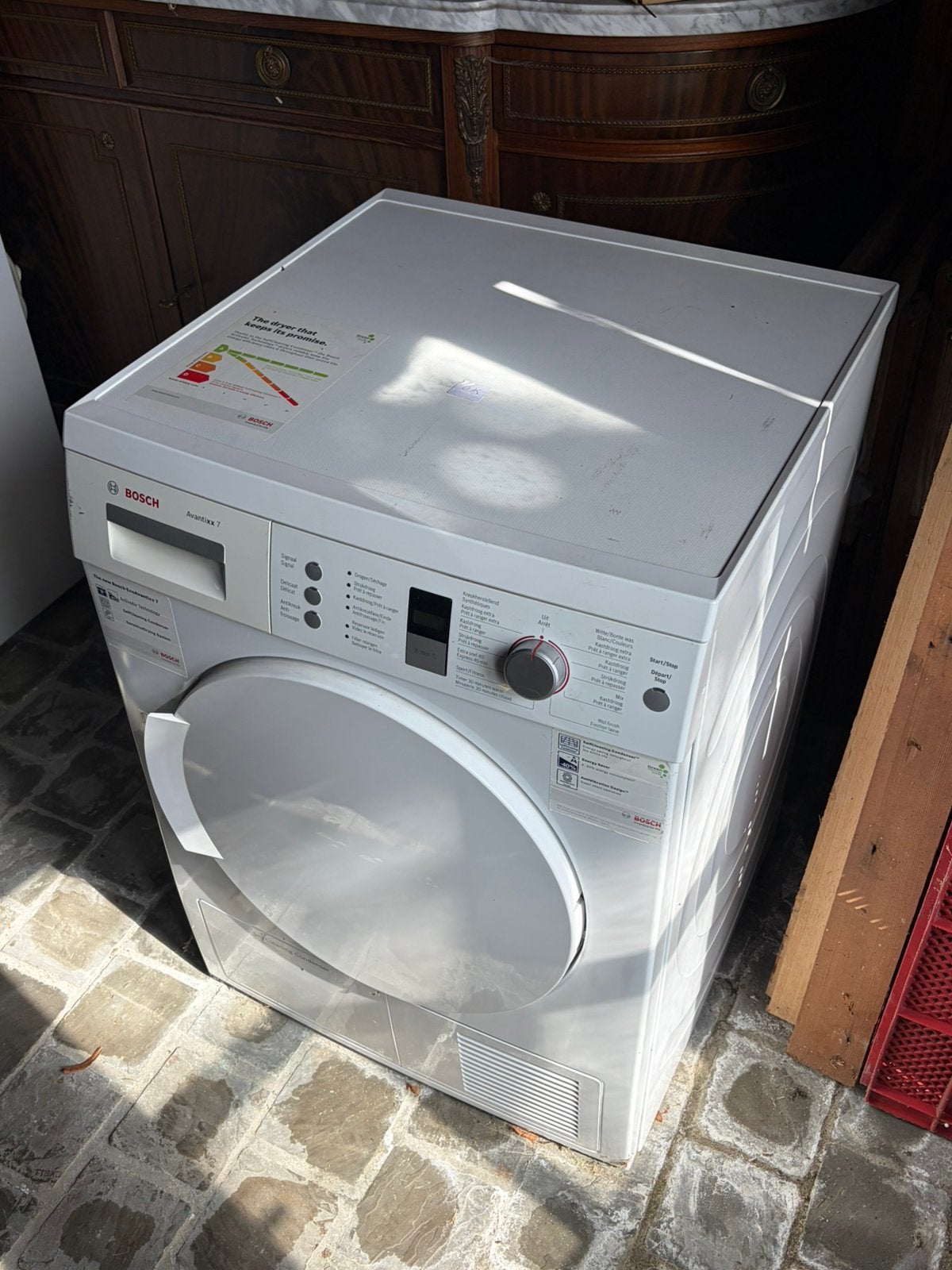 Sèche-linge à condensation Bosch 7 kg, Electroménager, 6 à 8 kg, Comme neuf, Chargeur frontal, Enlèvement