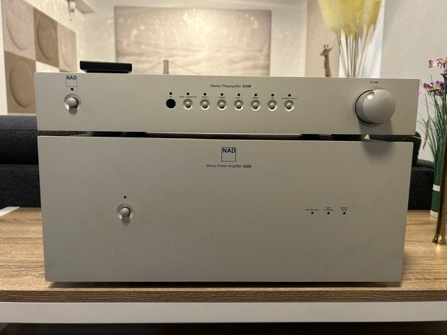 NAD S100 + S200 voor eind combi, Audio, Tv en Foto, Gebruikt, NAD, X, 120 watt of meer