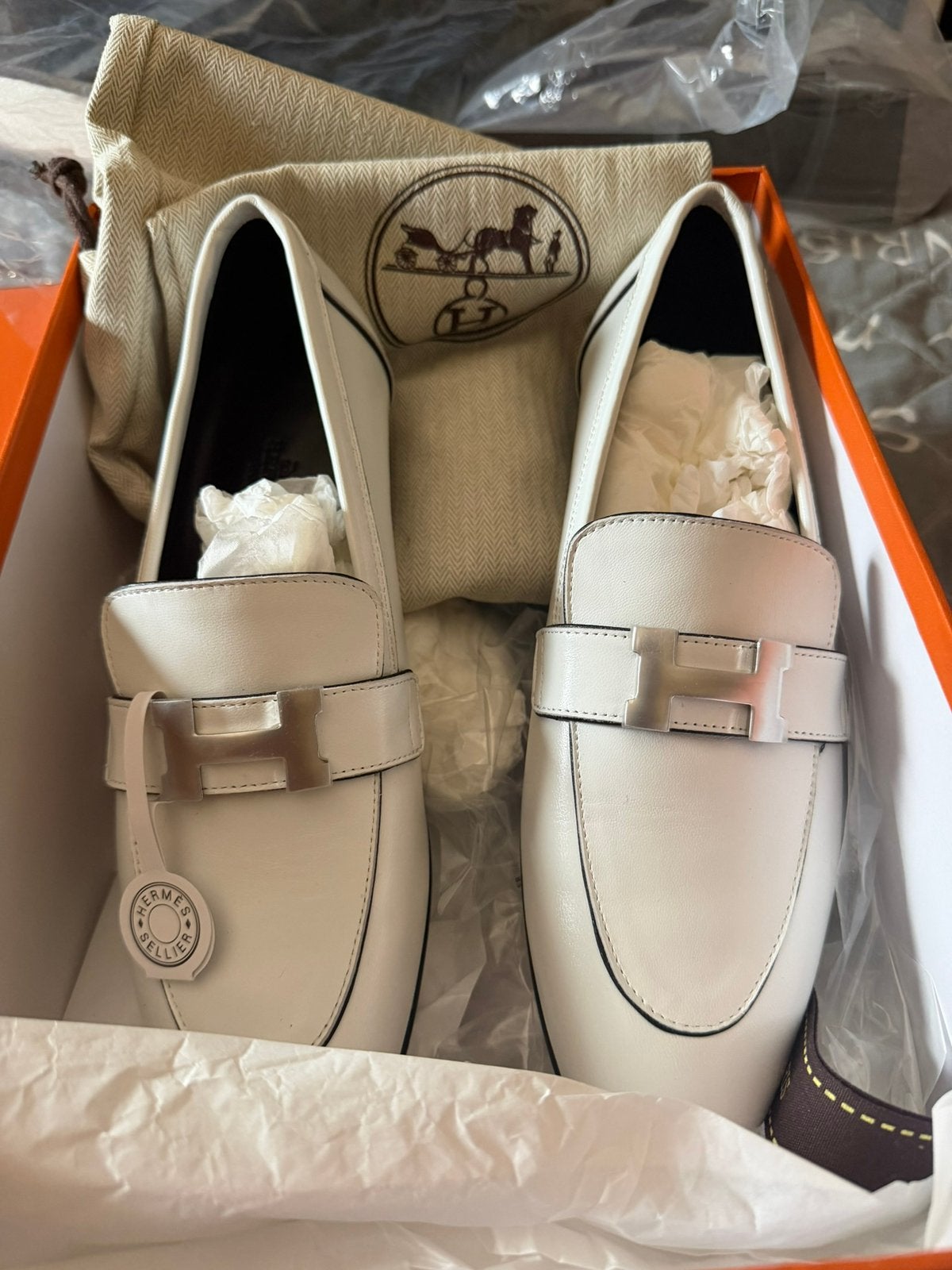 Hermès-mocassins, Faubough-schoenen, Enlèvement ou Envoi, Comme neuf