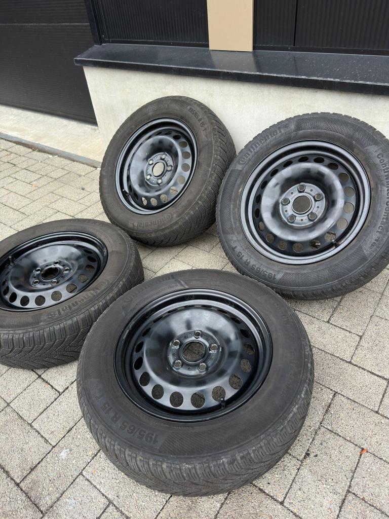 5x112 M+S 195 65 R15 CONTINENTAL audi seat skoda volkswagen, Enlèvement, Utilisé, Audi