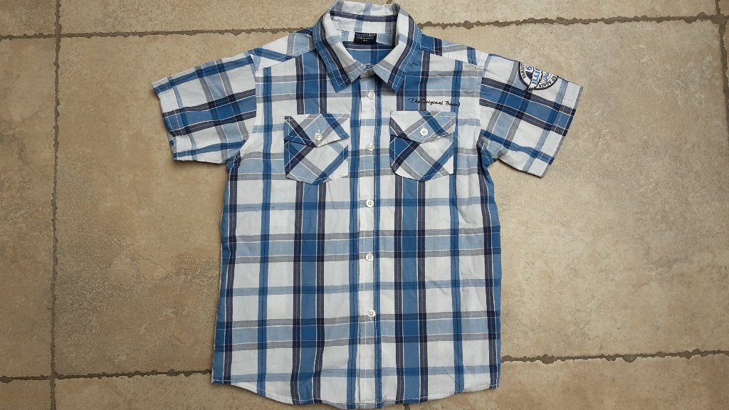 Stoer Urban style zomer hemd mt 140, Kinderen en Baby's, Kinderkleding | Maat 140, Overhemd of Blouse, Ophalen of Verzenden, Zo goed als nieuw