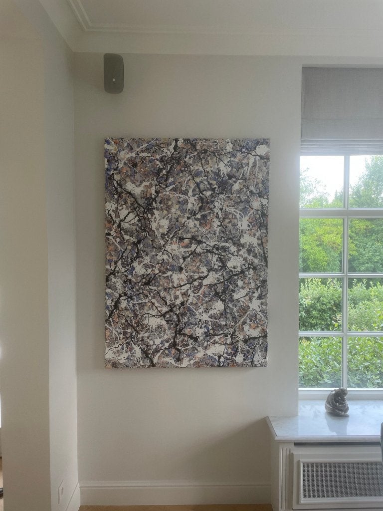 Schilderij De Gloire "Shimmering Blues", Ophalen