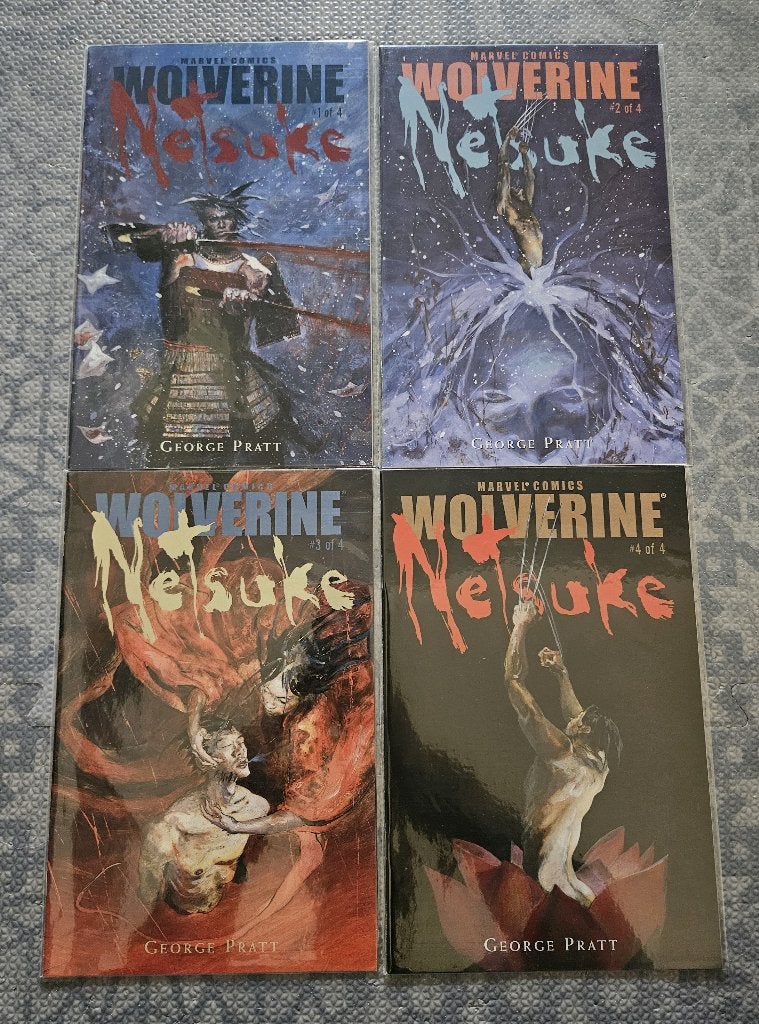 Wolverine : Netsuke #1-4 (completed - 2002), Amerika, Complete serie of reeks, Nieuw, Ophalen of Verzenden