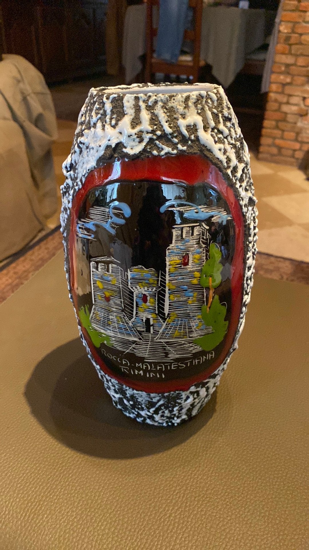 Vintage Ceramiche Giulianelli SAN MARINO-vaas, Antiek en Kunst, Ophalen of Verzenden