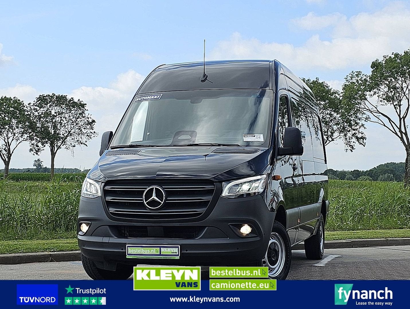 Mercedes-Benz SPRINTER 317 L2H2 LED Mbux10!, Automaat, Cruise Control, Zwart, Mercedes-Benz