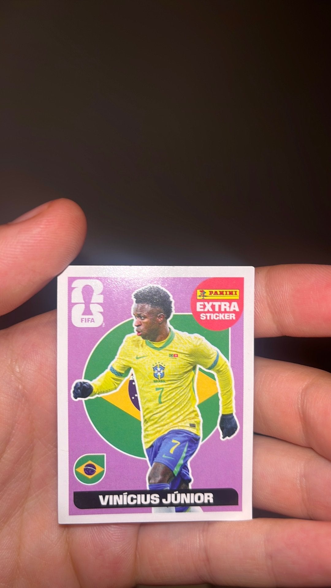 Extra sticker panini Vinicius Jr., Ophalen of Verzenden, Nieuw, Sport