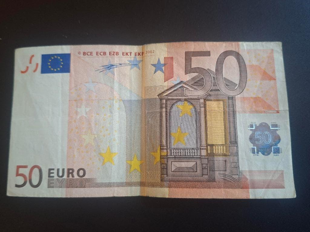 2002 Allemagne 50 euros 1ère série Duisenberg code R017, Timbres & Monnaies, Billets de banque | Europe | Euros, Envoi, Allemagne