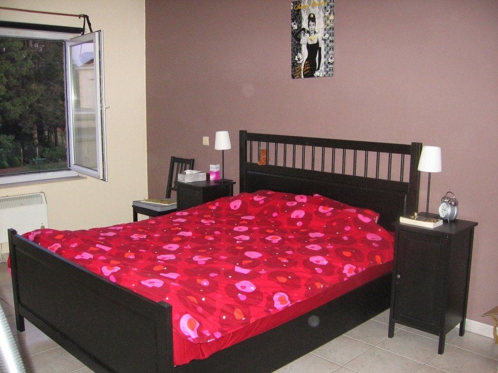 Ikea Hemnes dubbel bed, Enlèvement, Utilisé, Bois, Deux personnes