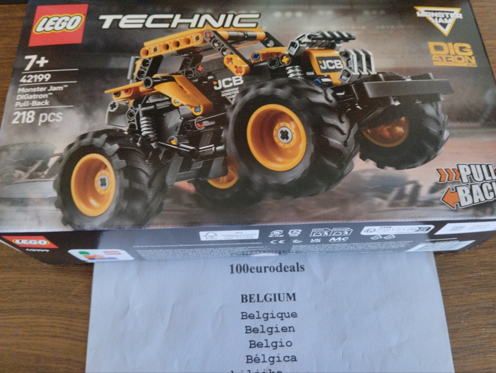 lego 42199 Monster Jam DiGatron pull-back, Kinderen en Baby's, Ophalen of Verzenden, Lego, Technic