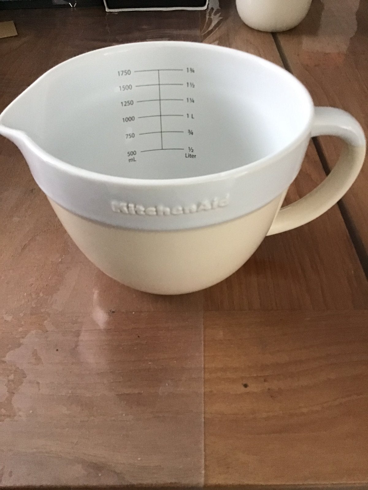 Kitchenaid maatbeker 1750ml, Ophalen, Zo goed als nieuw, Wit
