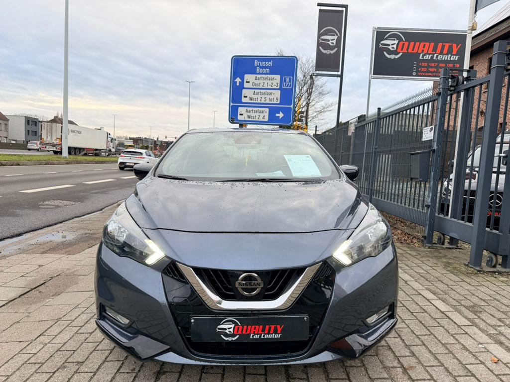 Nissan Micra N-design Automaat 12/2022 1.0i 82000km Carplay, Autos, Euro 6, Entreprise, Entretenue par le concessionnaire, Micra
