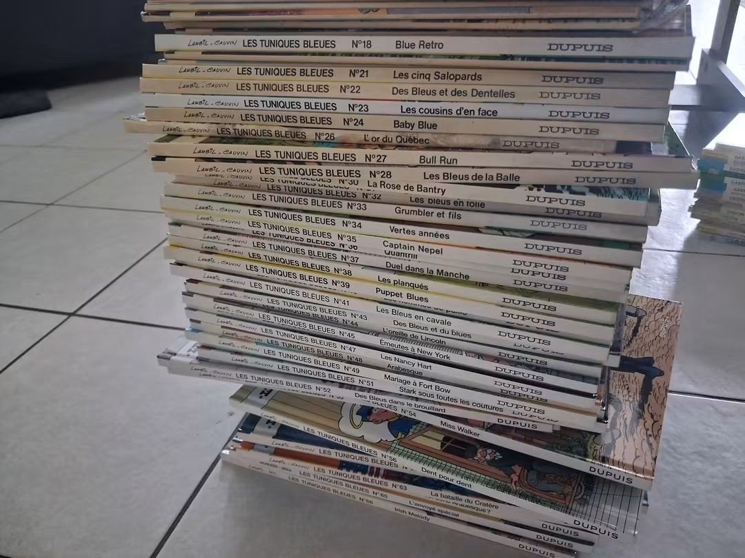 Bandes dessinées les tuniques bleues 1a24, 26,28, 30 à 66, Livres, Enlèvement