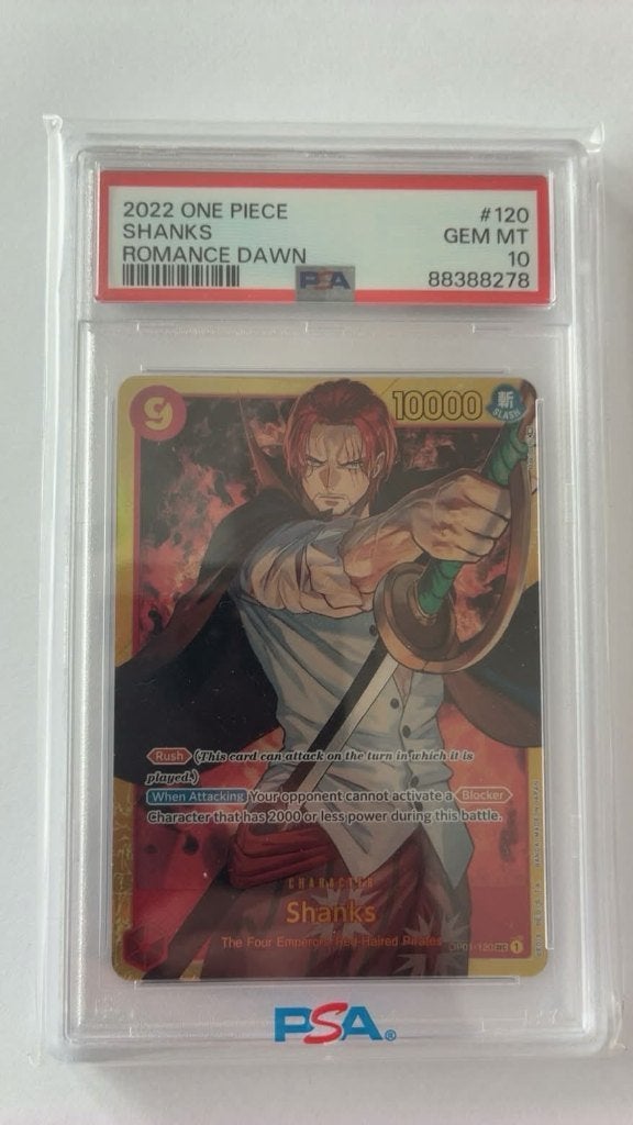 One Piece collectie – 17 PSA 10 slabs, Enlèvement ou Envoi, Comme neuf, Plusieurs cartes, Foil
