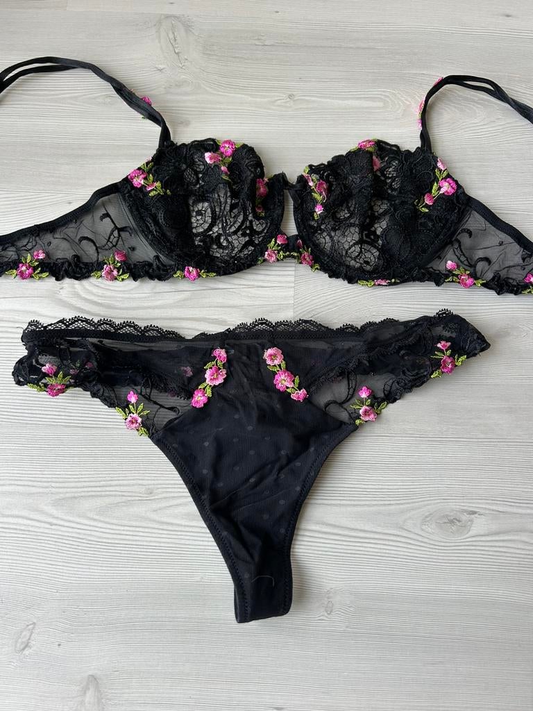 Lingerie setje Lise Charmel 95B, Ophalen of Verzenden, Zwart, Setje