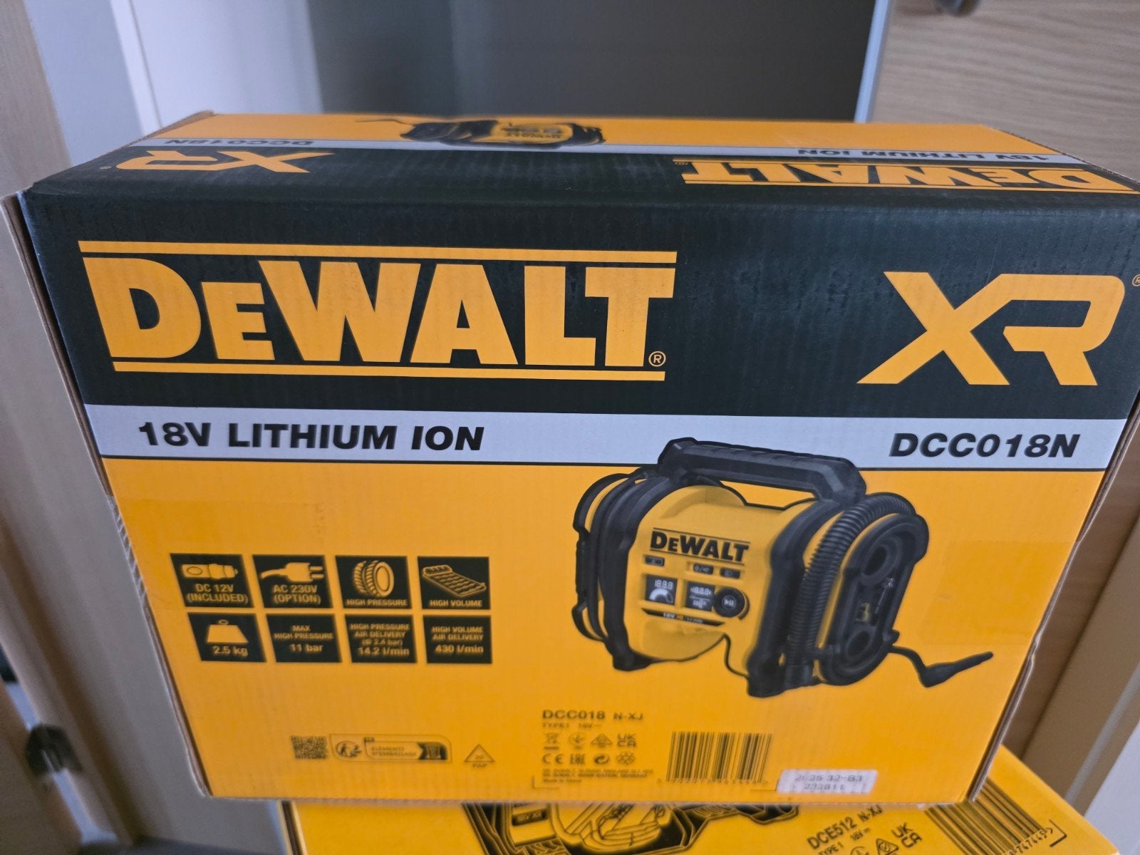 Dewalt DCC018N Accu luchtpomp 18 Volt, Doe-het-zelf en Bouw, Ophalen of Verzenden, Nieuw