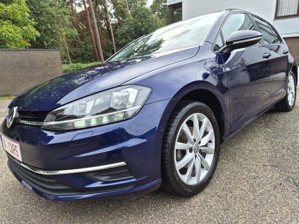 VW GOLF 7,5 - 116 pk - IQ DRIVE+FULL OPTION+GARANTIE+GEKEURD, Auto's, Voorwielaandrijving, Stof, Blauw, 620 kg