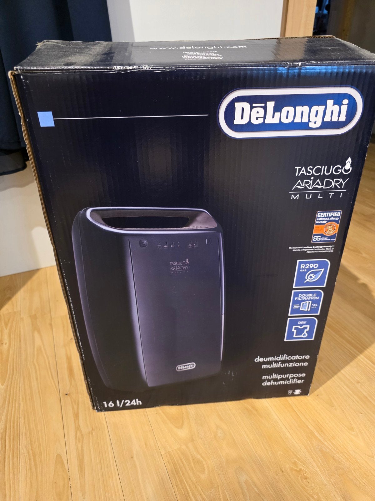 De’Longhi DEX216F ontvochtiger, Elektronische apparatuur, Luchtbehandelingsapparatuur, Ophalen, Zo goed als nieuw, Luchtontvochter
