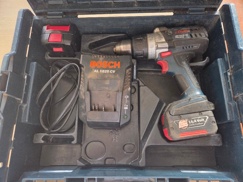 Bosch Profession GSR 14,4 VE-2LI, Doe-het-zelf en Bouw, Ophalen of Verzenden, Gebruikt, Boor- en Schroefmachine