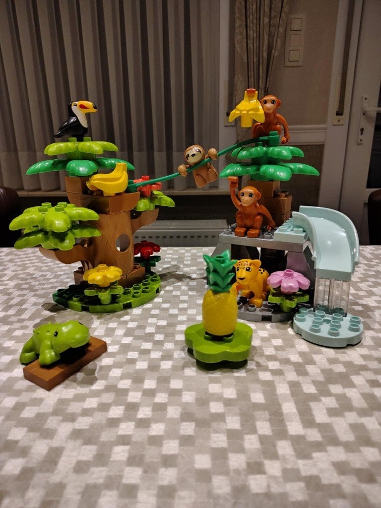 LEGO DUPLO Wilde dieren van Zuid-Amerika, Kinderen en Baby's, Ophalen of Verzenden, Zo goed als nieuw, Complete set, Duplo