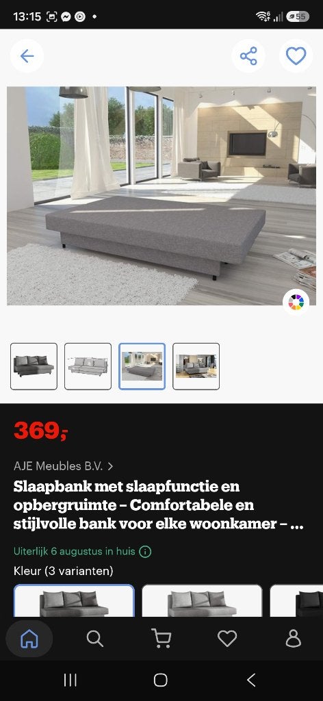 Gereserveerd!!!!Zetelbed 1m40 breedte, grijze kleur, ikea, Enlèvement, Comme neuf, Queen size, Gris