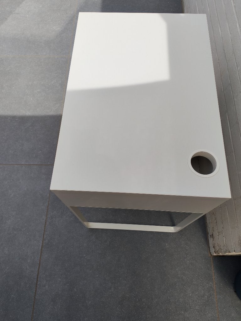 Bureau blanc, Enlèvement ou Envoi, Comme neuf, Blanc